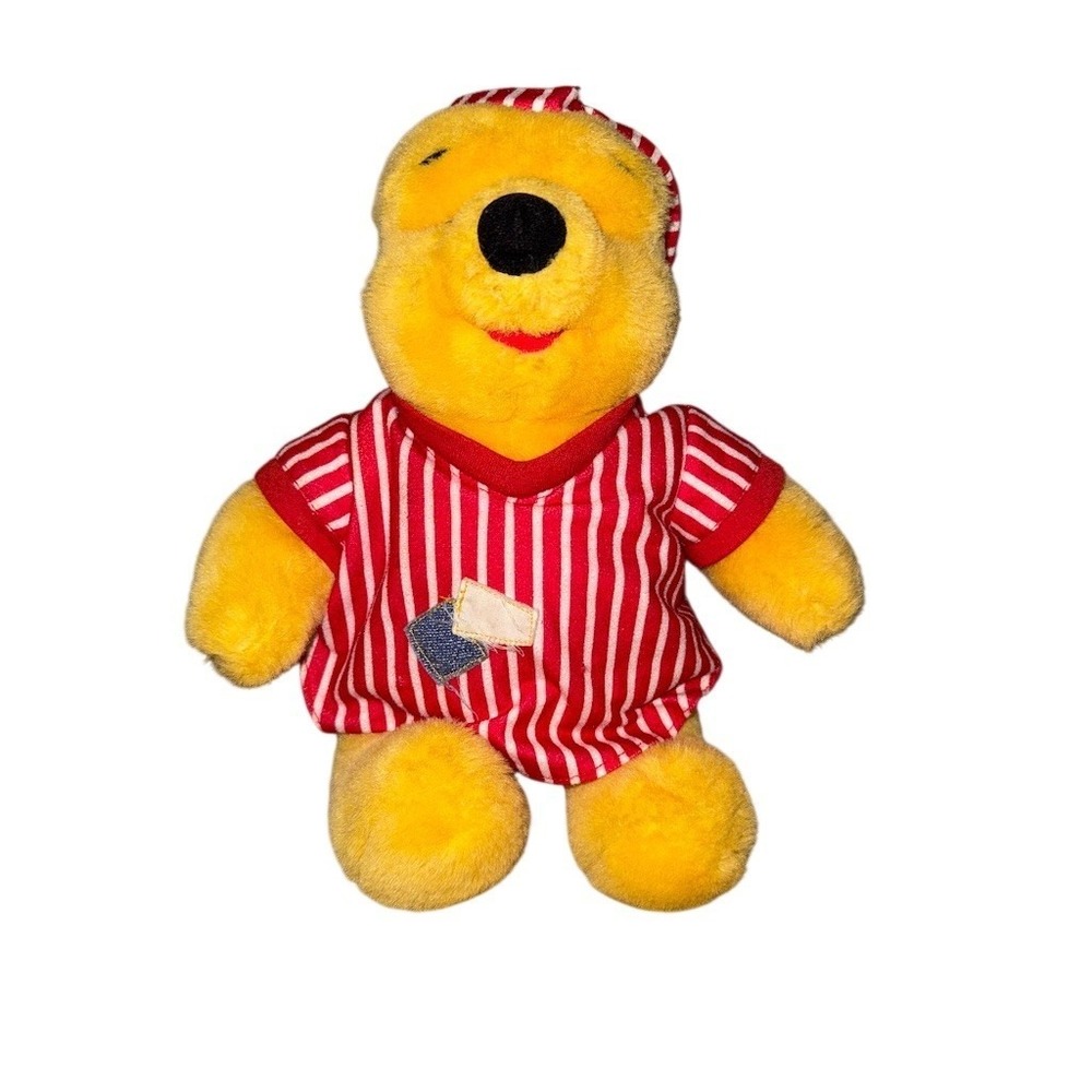Vtg 1998 Mattel Disney Winnie the Pooh Sleepover Pajama Plush 14in cuddle retro